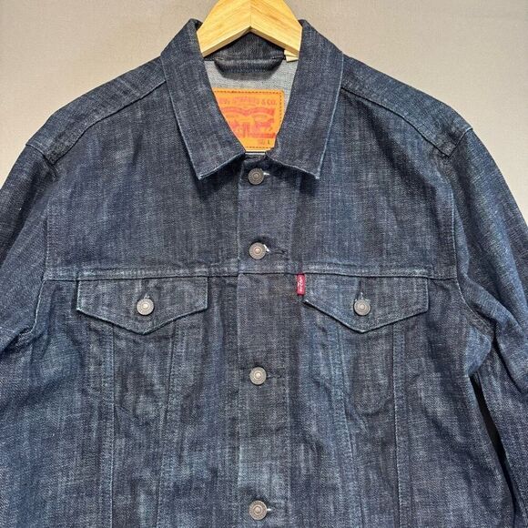 Levi’s Strauss Men’s Blue Denim Jacket Button Up Size Large 100% Cotton - Picture 2 of 13